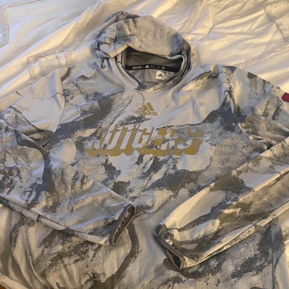 Adidas Gray and Gold Camouflage Team Jersey
